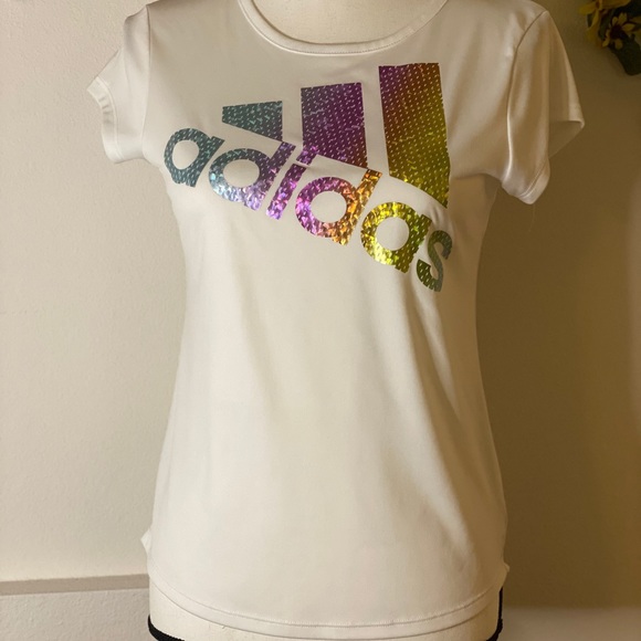 Adidas Graphic Tee Girls Large - Picture 2 of 3